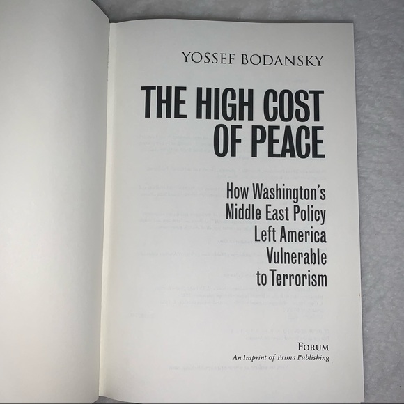 The High Cost of Peace by Yossef Bodansky - Picture 3 of 13